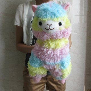 14 " Japan Amuse Arpakasso Alpacasso Alpaca Plush Doll Multicolour Lovely