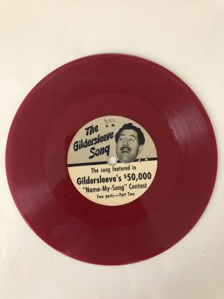 The Great Gildersleeve Kraft Foods $50,  000 Song Contest Record Rare W/Envelope 3