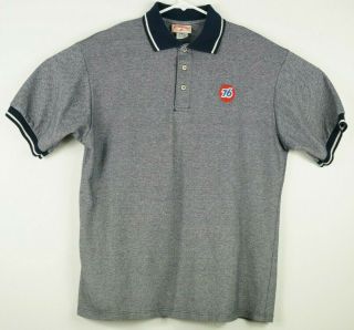 Union 76 Polo Shirt Medium Short Sleeve Uniform 76 Logo Embroidered Red Kap