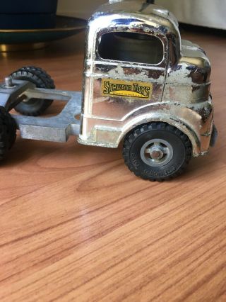 Vintage Structo Toys Chrome and Metal Semi Truck Cab C - 3044 2