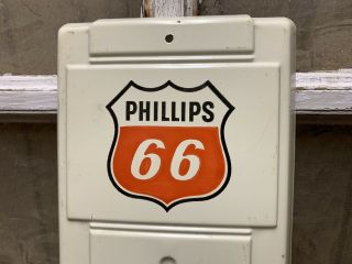 Vintage Phillips 66 Advertising Thermometer Old Gas Oil Service Bluffton IN 2