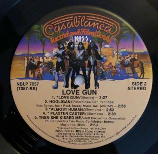 Kiss - Love Gun - 1977 US 1st Press NBLP 7057 VG,  Ultrasonic 5