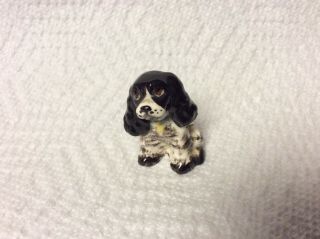 Vintage Hagen Renaker Figurine Butch Miniature Cocker Spaniel Dog W/ Label