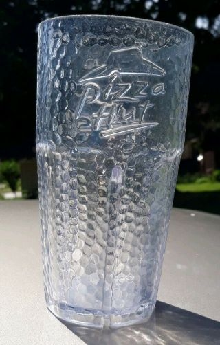 Pepsi Pizza Hut Dimpled Thick Plastic 1980s Cup Very Rare Hard To Find