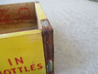 Vintage 1968 Coca - Cola Wooden Bottle Crate Carrier Chattanooga Tenn. 2