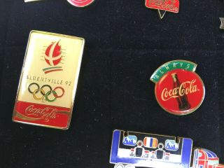 21 Coca Cola Coke Olympic Enamel Pins Sochi 2014 & Atlanta Olympic 1996 Games 6