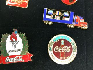21 Coca Cola Coke Olympic Enamel Pins Sochi 2014 & Atlanta Olympic 1996 Games 7