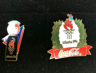 21 Coca Cola Coke Olympic Enamel Pins Sochi 2014 & Atlanta Olympic 1996 Games 8
