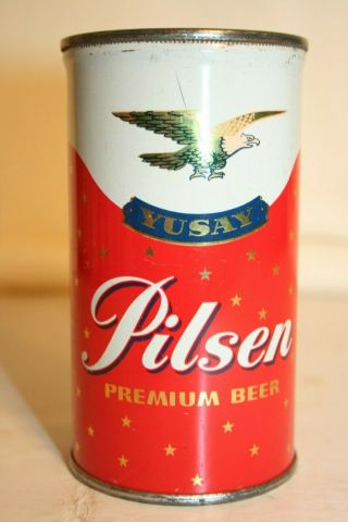 Yusay Pilsen Premium Beer 12 Oz Flat Top - Pilsen Brewing Co. ,  Chicago,  Illinois