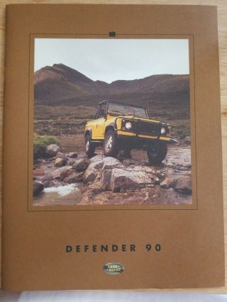 1995 Land Rover Defender 90 Truck Brochure