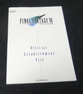 Final Fantasy Vii 7 Book Official Establishment File Yoshitaka Amano From Japan