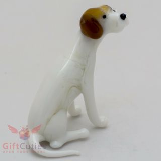 Art Blown Glass Figurine Of The Pointer Dog