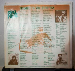 STEEL PULSE “Tribute to the Martyrs” 1979 Mango Reggae Vinyl 8