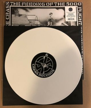 Lp: Crass - The Feeding Of The 5000 Unplayed White Vinyl Reissue,  Download