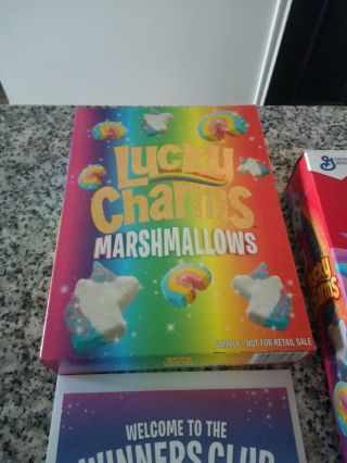 Lucky Charms Marshmallow Only Unicorns And Rainbows With Winning Code Box