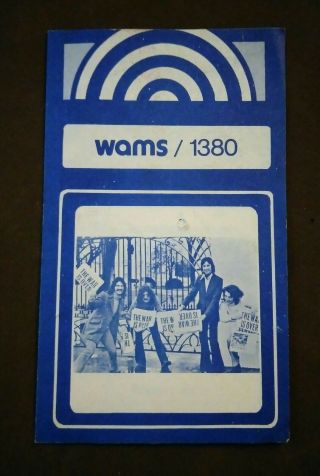 1973 Vintage Wams / 1380 Radio Station Top Hits Program Paper The Spinners Photo
