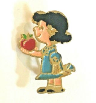 Vintage Lucy Van Pelt Peanuts Lapel Pin Charles Schultz