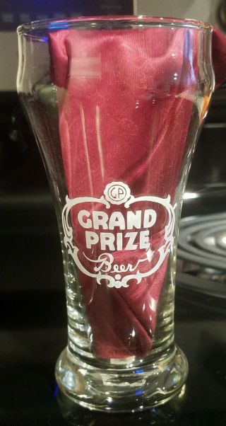 Grand Prize Beer Pilsner Glass 5 7/8 " Tall