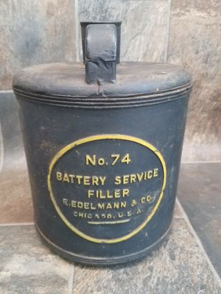 Antique Service Station Battery Service Filler Jug Great For Display