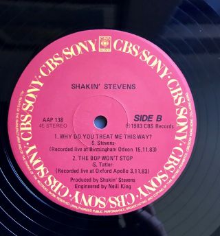 Shakin’ Stevens and Bonnie Tyler VERY RARE Promo Only HONG KONG 12” Vinyl Single 6