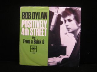 Bob Dylan Positively 4th Street Columbia 4 - 43389 45 Rpm Vinyl