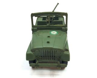 Vintage Processed Plastic Co.  Unbreakable Toys Army Jeep 60s Aurora,  IL Toy 2