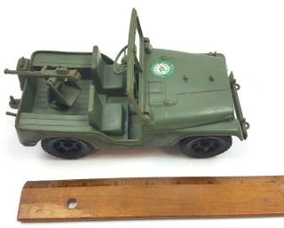 Vintage Processed Plastic Co.  Unbreakable Toys Army Jeep 60s Aurora,  IL Toy 8