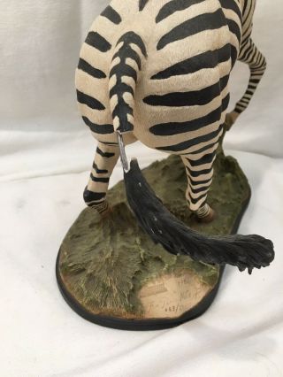 Creart Zebra Statue Mexico No.  683/2500 1986 Hand Crafted 4