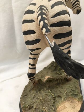 Creart Zebra Statue Mexico No.  683/2500 1986 Hand Crafted 5