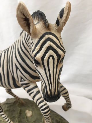 Creart Zebra Statue Mexico No.  683/2500 1986 Hand Crafted 6