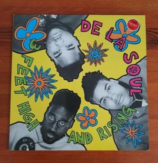 De La Soul Three Feet High And Rising Tommy Boy Vinyl Record Album Lp