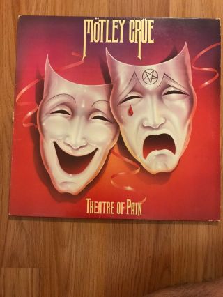 Vintage 1985 Motley Crue Theatre Of Pain Record Vinyl