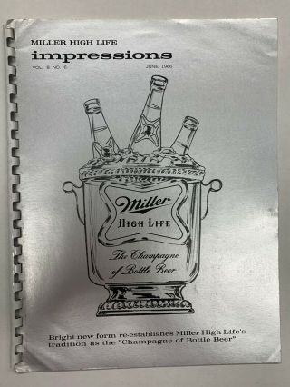 Miller High Life Impressions June 1966