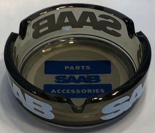 Saab Automobiles Cars Parts Accessories Smoke Gray Ashtray White,  Blue Logos