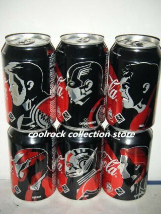 2019 Hongkong Coca Cola Zero Avengers 6 Cans Set 330ml Empty