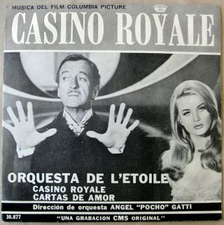James Bond Angel " Pocho " Gatti 7 " Ps David Niven Casino Royale Top Rare 1967 Ed.