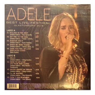 Adele Live At Glastonbury (2016) Vinyl From Argentina 2