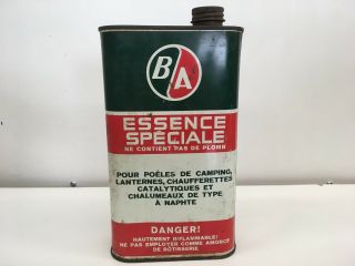VINTAGE SPECIAL GASOLINE IMPERIAL BRITISH AMERICAN OIL TIN CAN 2