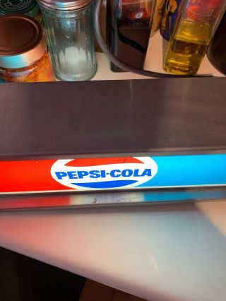 Light - Up Pepsi Sign,  Vintage,  110 Volts,  12”X3”X3” 7