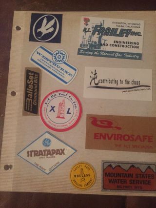 Vintage Oil Field Stickers: Rl Frailey,  Westburne,  Nl Oil Tool,  Ballaset