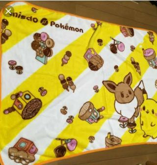 Misdo x Pokemon Mister Donut Japan Soft Blanket Pikachu file Kawaii 2