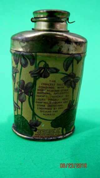 Vintage Sample Powder Tin William 