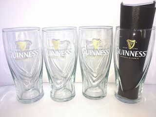 Nwob Guinness Stout (galaxy Style) 20 Oz Gravity Beer Pint Glasses - Set Of 4