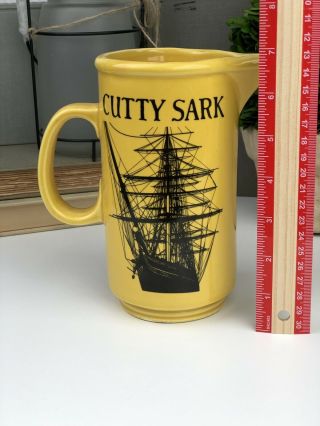 (Set of 3) CUTTY SARK Pitcher Creamer Decanter Collectible Scots Whisky Bar Pub 2
