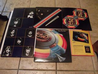 Elo Electric Light Orchestra Out Of The Blue 2 Lp Record Punch Out Ship & Poster