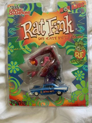 Racing Champions Rat Fink Mod Rods Die - Cast Car Figure Ed Big Daddy Roth