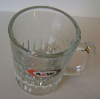 Vintage A&W ROOT BEER MINI MUG SHOT GLASS 3.  25 