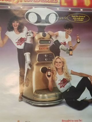1983 Stroh Beer Srohbot & The Strohbella ' s Poster Bar Sign 24 