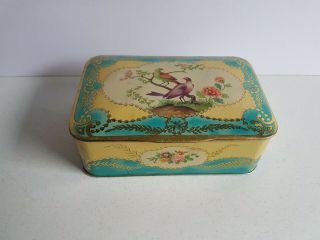 Peek Frean And Co Vintage Biscuit Cookie Tin With Birds