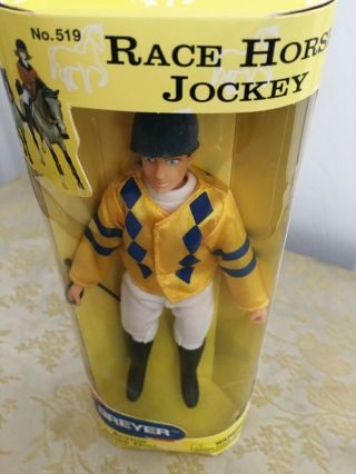 Vintage Nib Breyer 519 Race Horse Jockey – Poseable 7” Doll Traditional Size